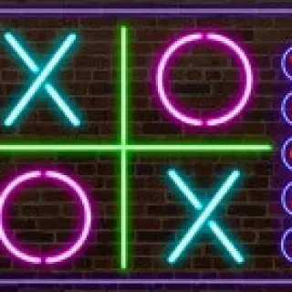 Tic Tac Toe - Neon