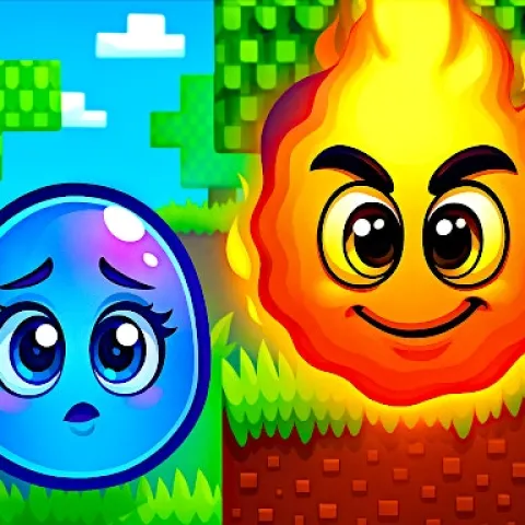 Fire Ball and Water Ball: Parkour Love Balls icon